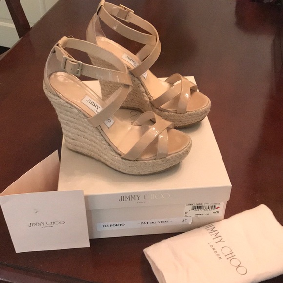 Jimmy Choo Shoes - Jimmy Choo Patent Leather Espadrilles